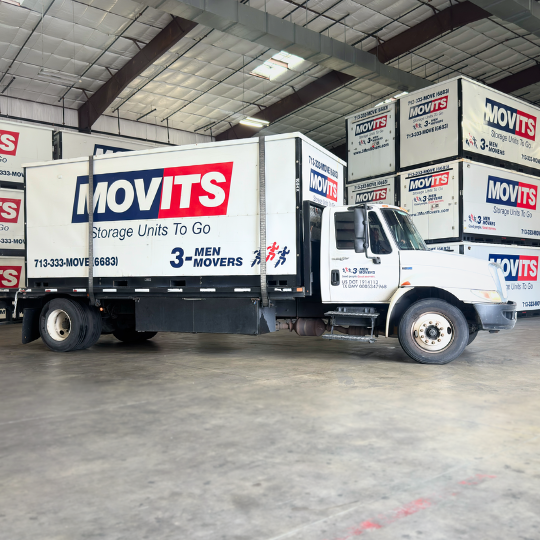 How does 3 Men Movers portable storage work?