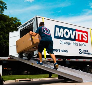 How much can you fit in a MOVITS Portable Storage container?