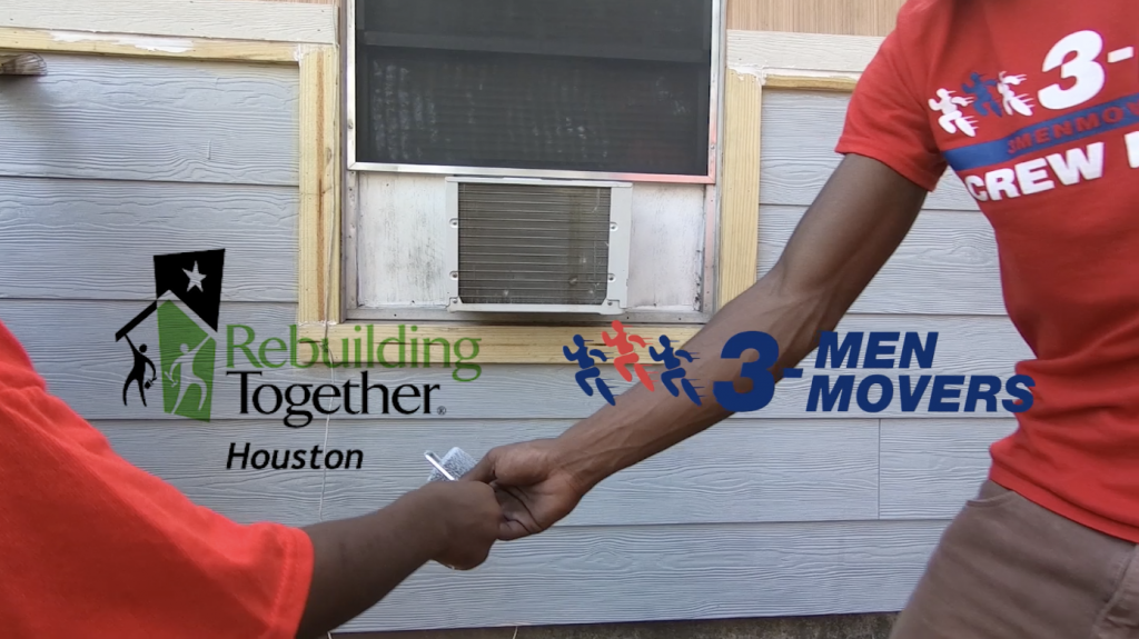 Rebuild Together Houston & 3 Men Movers Helps Local Family After a Devastating Year